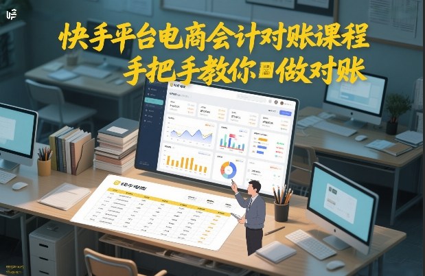 快手平台电商会计对账实操课 手把手教你搞定全流程对账问题