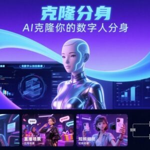 AI数字人认知实操课 零基础学会克隆个人专属数字人分身-雨叶虚拟资源网