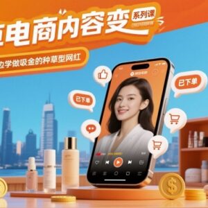 0基础种草电商变现系列课 从0到1学做可盈利吸金种草网红-雨叶虚拟资源网