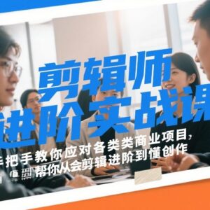 剪辑师进阶实战教程 多行业商业案例教学助你从会剪到懂创作-雨叶虚拟资源网