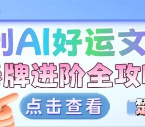 好运文化泰牌小众赛道变现玩法 盈利模式及运营全攻略-雨叶虚拟资源网