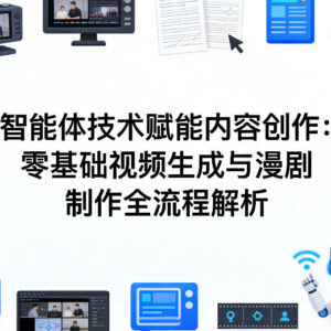 AI智能体赋能内容创作 零基础漫剧制作与视频生成全流程教学-雨叶虚拟资源网