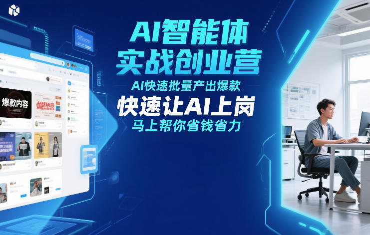12月AI智能体实战创业营线下课 学AI造爆款降本增效创业技巧