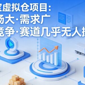 淘宝虚拟仓项目怎么玩？低竞争虚拟货源赛道实操教程解析-雨叶虚拟资源网