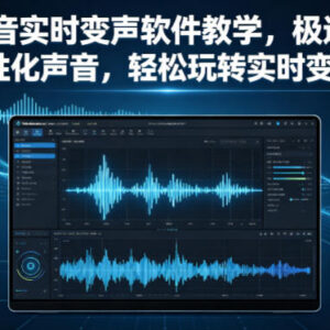 实时变声软件零基础操作教程 全设备多场景搭建专属个性化声音-雨叶虚拟资源网