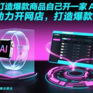 AI开网店实操教程 巧用AI工具助力商家打造爆款商品-雨叶虚拟资源网