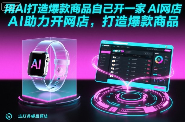 AI开网店实操教程 巧用AI工具助力商家打造爆款商品