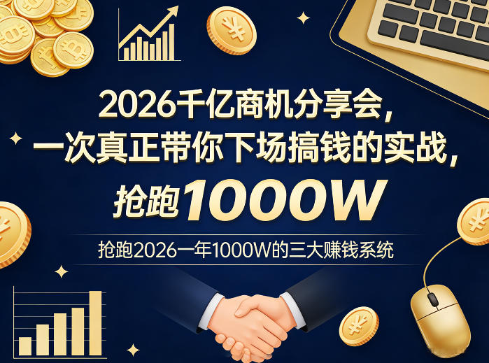 2026赚钱实战分享课 三大变现系统宠物电商从0到1全流程拆解