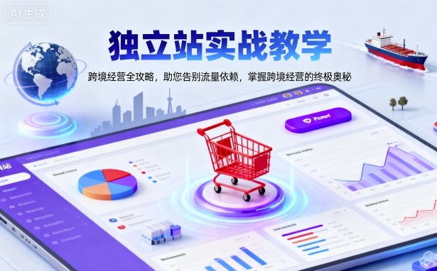 跨境独立站运营实战教学 全链路攻略助你摆脱流量依赖