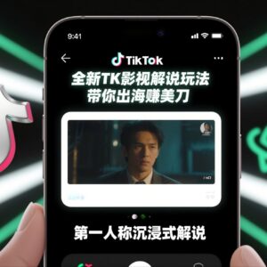 2025新版TikTok第一人称影视解说教学 出海变现实操全教程-雨叶虚拟资源网
