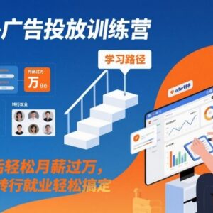 零基础海外广告投放训练营 转行互联网就业涨薪系统教程-雨叶虚拟资源网