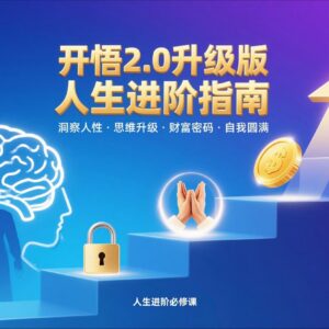 开悟2.0升级版人生进阶指南 洞察人性升级思维解锁财富实现圆满-雨叶虚拟资源网