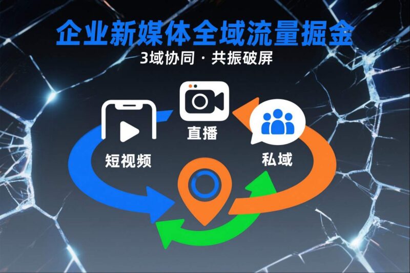 企业短视频全域商业模式课程 3域协同打通流量增长路径