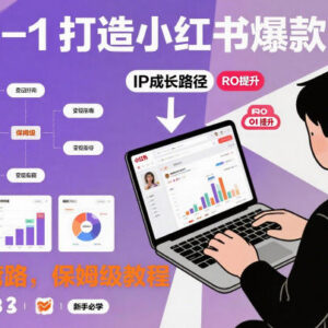 从0到1打造小红书爆款IP教程 新手起号运营保姆级指南-雨叶虚拟资源网