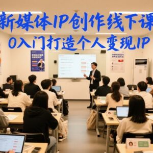 0基础新媒体IP创作线下课 从入门到打造可变现个人IP-雨叶虚拟资源网