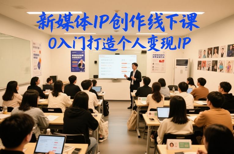 0基础新媒体IP创作线下课 从入门到打造可变现个人IP