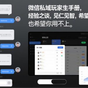 微信私域运营玩家生存手册 风控封号避坑实用经验参考-雨叶虚拟资源网