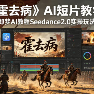Seedance2.0实操玩法教学 即梦AI制作霍去病主题AI短片全流程教程-雨叶虚拟资源网