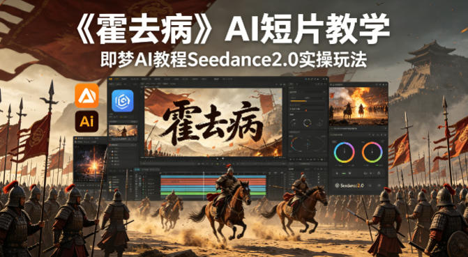 Seedance2.0实操玩法教学 即梦AI制作霍去病主题AI短片全流程教程