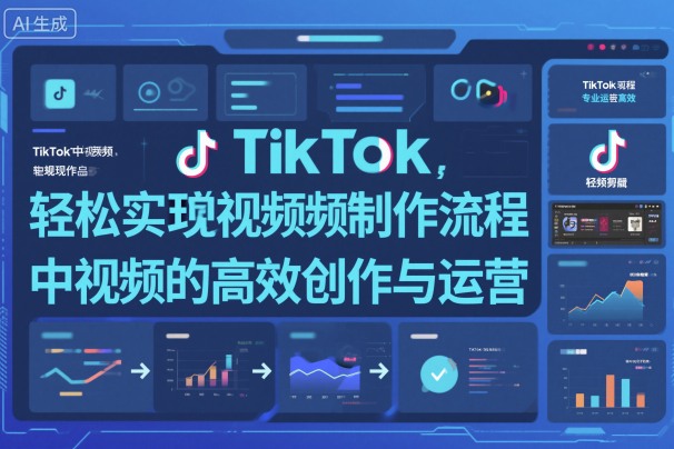 TikTok中视频制作运营全流程 从账号搭建到内容创作实操教程