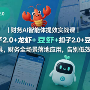 财务AI智能体提效实战课 多AI工具全场景落地助力财务人高效办公-雨叶虚拟资源网
