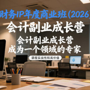 2026财务IP年度商业班教程 会计副业成长IP打造实操全攻略-雨叶虚拟资源网