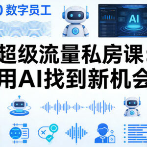 AI矩阵智能体实战课 搭建100个专属数字员工实现高效内容生产-雨叶虚拟资源网