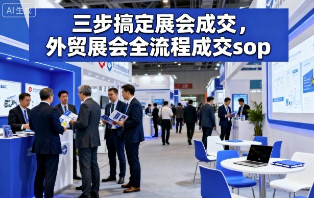 外贸展会全流程成交SOP指南 三步搞定展会获客转化实操