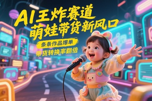AI童装萌娃带货核心逻辑拆解 零成本上手提升带货转化率