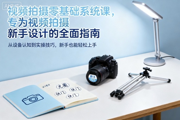 零基础视频拍摄系统课 新手入门拍摄技巧完整学习指南