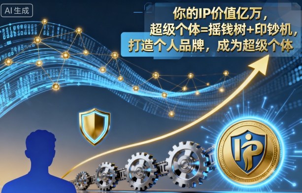 个人IP打造系统课程 教你搭建个人品牌成为高价值超级个体