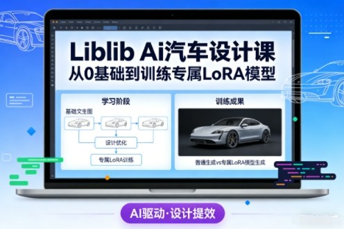 Liblib AI汽车设计教程 零基础学文生图及专属LoRA模型训练