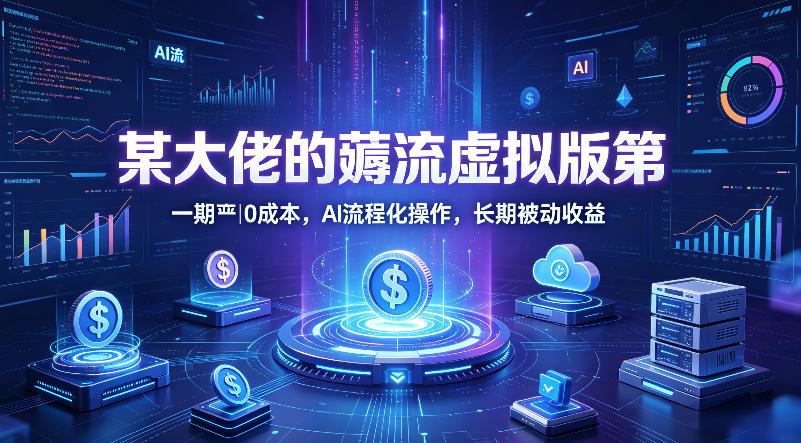 0成本AI操作虚拟电商玩法 淘宝闲鱼联动赚长期被动收益
