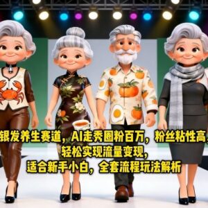 2026银发养生AI赛道玩法解析 新手低门槛流量变现全指南-雨叶虚拟资源网