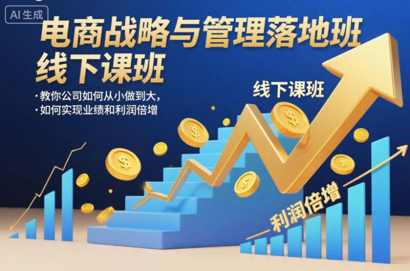 2025新版电商战略管理落地班线下课录音 助力业绩利润倍增
