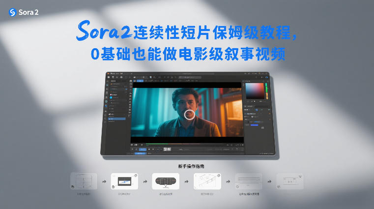 Sora2连续性短片保姆级教程 0基础也能制作电影级叙事视频