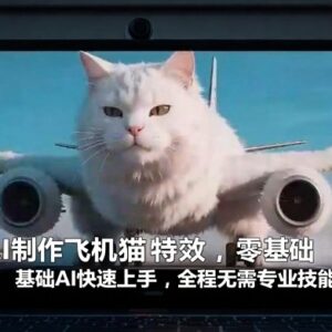 零基础AI制作飞机猫特效教程 无需专业技能即可快速上手-雨叶虚拟资源网