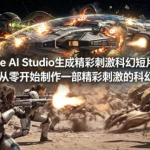 Google AI Studio科幻短片制作教程 零基础上手附配套素材字幕-雨叶虚拟资源网