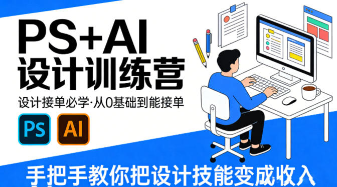 PS+AI设计训练营全解析 零基础学设计从入门到接单指南