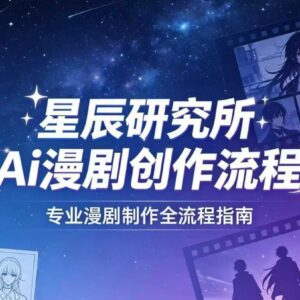 AI漫剧创作全流程教程 零基础掌握制作流量变现核心技能-雨叶虚拟资源网