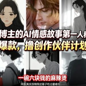 抖音AI情感故事第一人称解说视频制作 赚创作伙伴计划收益教程-雨叶虚拟资源网