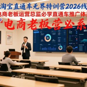2026天猫淘宝直通车无界特训营 电商人必学推广实操体系课程-雨叶虚拟资源网