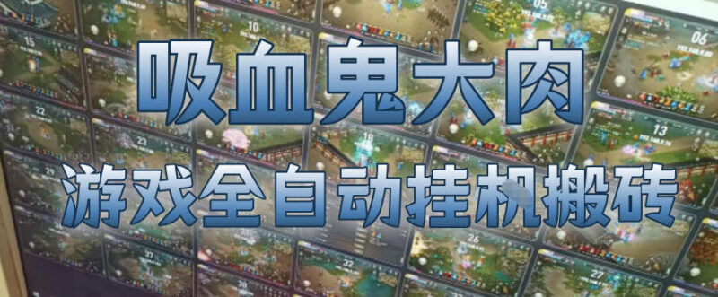 海外新游吸血鬼全自动搬砖项目 多开无值守实操收益详解
