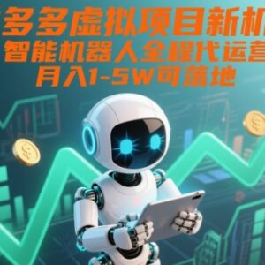 2025拼多多虚拟店智能代运营玩法 低门槛轻创业落地指南-雨叶虚拟资源网