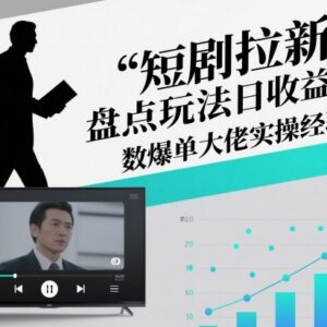 2025短剧盘点拉新玩法 爆单大佬日收益五位数实操经验分享-雨叶虚拟资源网