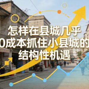 小县城几乎零成本副业指南 如何抓住本地结构性消费机遇-雨叶虚拟资源网
