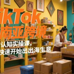 TikTok东南亚跨境从0到1实操课 零基础入门出海生意全流程-雨叶虚拟资源网
