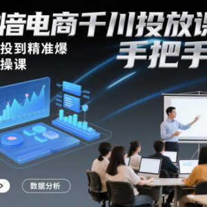 抖音电商千川投放实操课程 零基础从入门到精准爆单全流程教学-雨叶虚拟资源网
