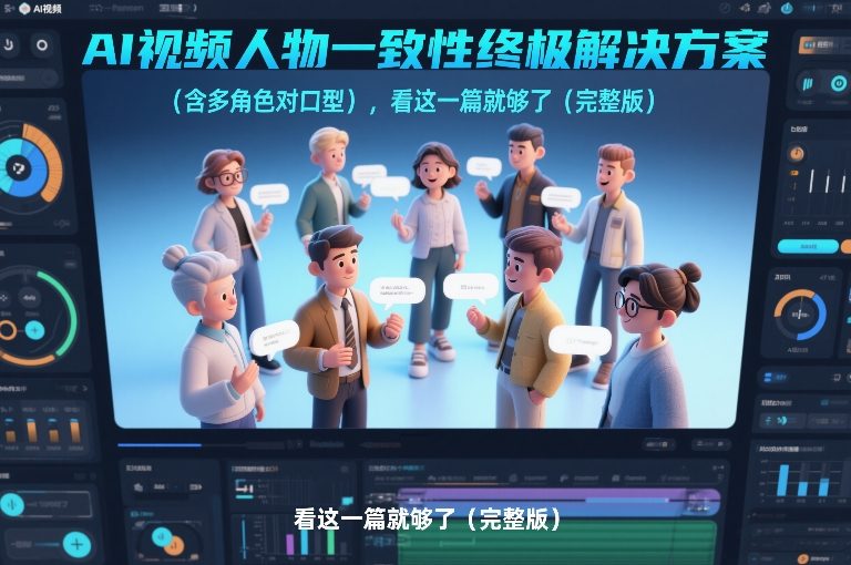 AI视频人物一致性与多角色对口型 完整版解决方案实操教程