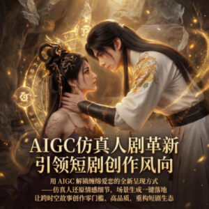 AIGC仿真人《合欢宗》短剧教学 零基础制作高品质仙侠爱情短剧-雨叶虚拟资源网